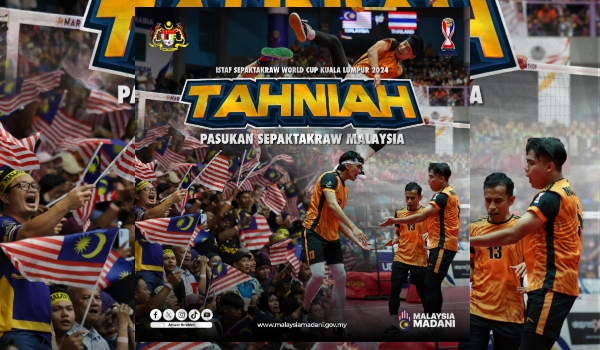 TPM ucap tahniah kepada pasukan sepak Takraw Malaysia