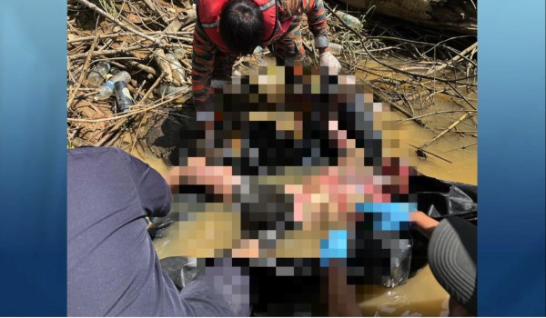 Mayat seorang lelaki dewasa ditemukan terapung dan tersangkut pada ranting pokok di tebing Sungai Batang Tatau, Sarawak.
